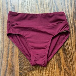 Baltogs Dancewear Dance Brief Bottoms in Burgundy